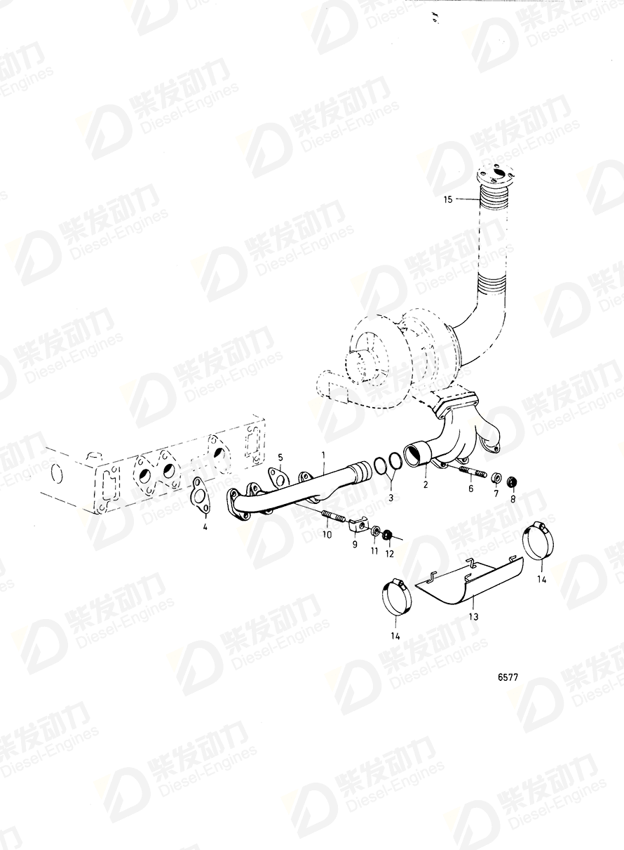 volvo penta Exhaust hose 844937 Drawing volvo penta Exhaust hose 844937 Drawing